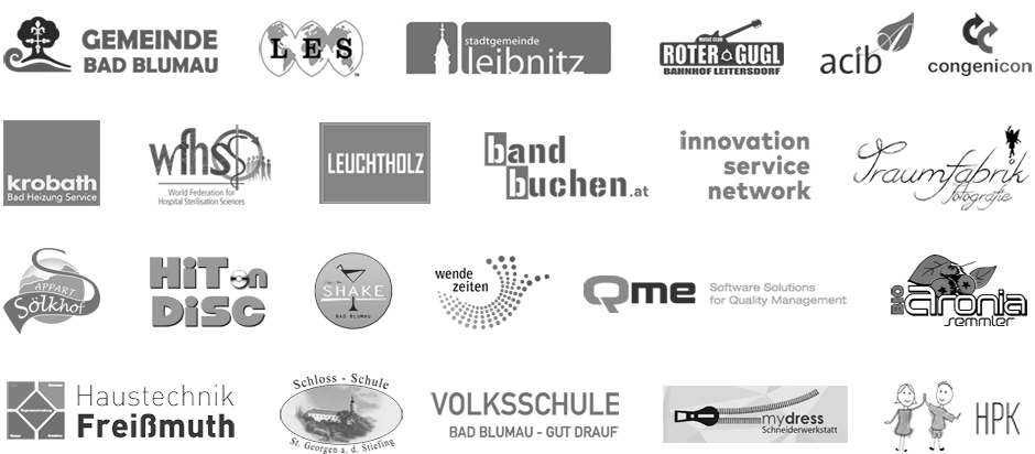 Creative Garden - Webdesign Graz - Kundenlogos Creative Garden - Webdesign Graz - Kundenlogos